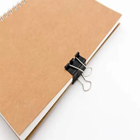 DSTELIN Binder Clips Paper Clamps Assorted Sizes 100 Count (Black), X Large, Large, Medium, Small, X Small and Micro, 6 Sizes in One Pack, Meet Your Different Using Needs. {5}