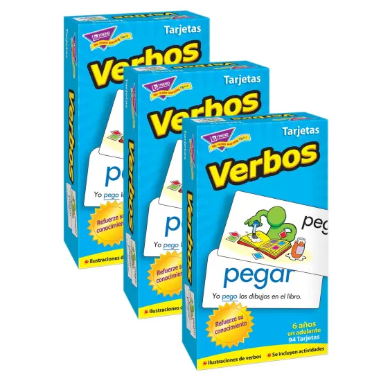 Verbos (Spanish Action Words) Skill Drill Flash Cards, 3 Packs {1}