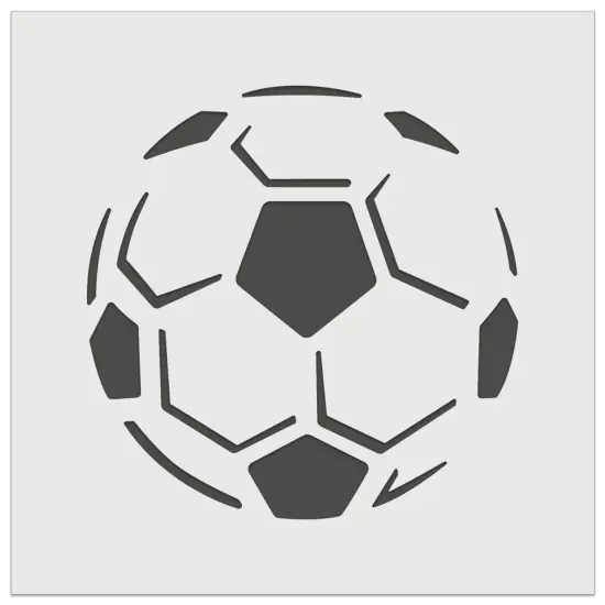 Soccer Ball Sports Wall Cookie DIY Craft Reusable Stencil {2}