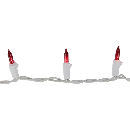 Northlight Mini Incandescent Christmas Lights - Red - 20.24' White Wire - 100ct {5}