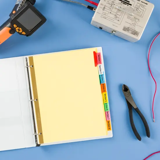 Avery 8-Tab Binder Dividers, Insertable Multicolor Big Tabs, 6 Sets (71111) {5}