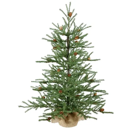 36" Carmel Pine w/Cones 995T Burlap Base Green {1}
