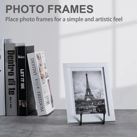 Plate Stands for Display, 3Pack 3Inch Plate Holder Display Stand, Metal Frame holder stand for Book Holder, Picture Stand, Decorative Plate stand, Photo and Platter, Tabletop Art {6}