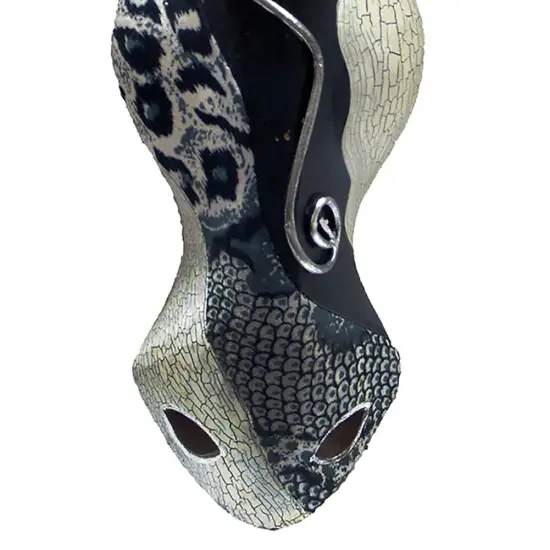 Abstract Black / White Giraffe African Safari Wall Mask Africa Decor 12 Inch {4}