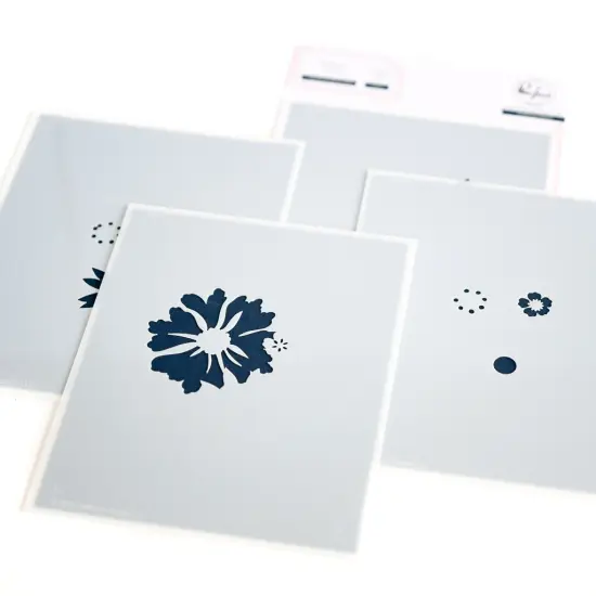 Pinkfresh Studio Stencils 4.25"X5.25" 6/Pkg-Thanks For Being There {1}