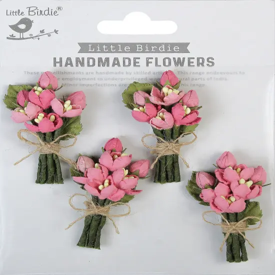 Little Birdie Jubilee Paper Flowers 4/Pkg {2}