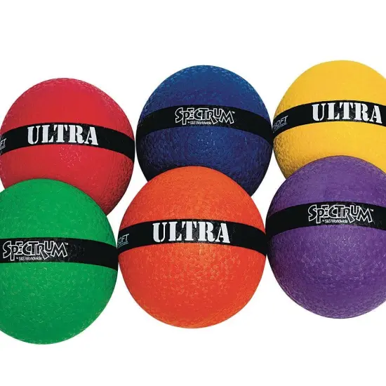 Spectrum&trade; ULTRA Playground Balls, 8-1/2" (Set of 6) {1}