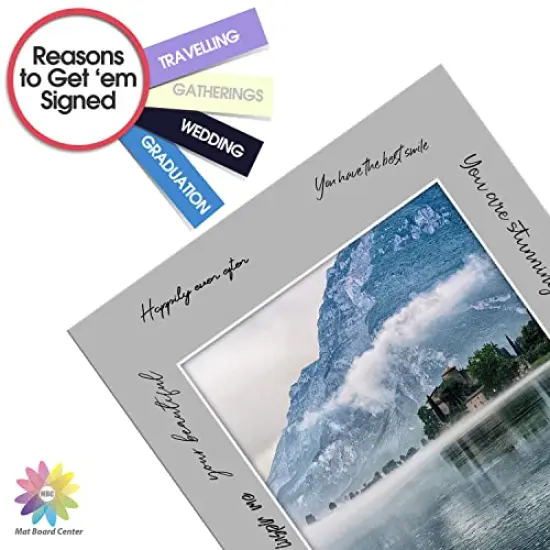 20 Pack 11x14 MIXED COLORS White Core Picture Mats for 8x10 Photos pictures and prints. {5}