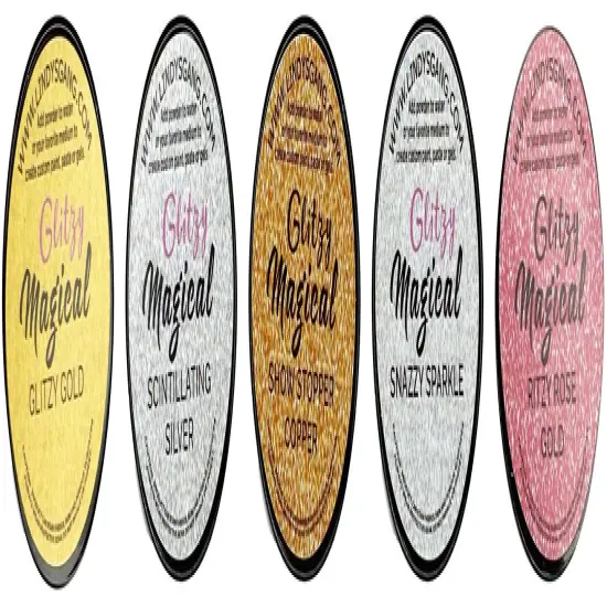 Lindy's Stamp Gang Flat Glitzy Magicals .25oz 5/Pkg-Glitzy Magicals {3}