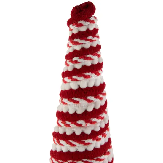 Northlight Candy Cane Swirled Christmas Cone Tree - 19.5" - White and Red {6}