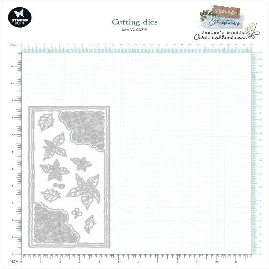 Studio Light Jenine's Mindful Art Cutting Die-Nr. 719, Snowflake & Poinsettia {4}