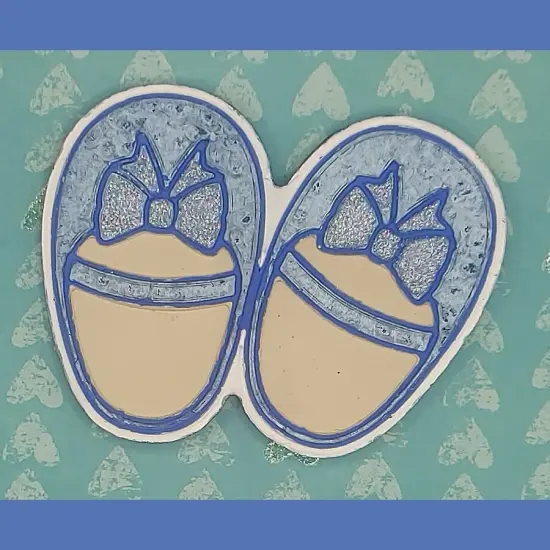 Baby Shoes Silicone Freshie Mold {6}