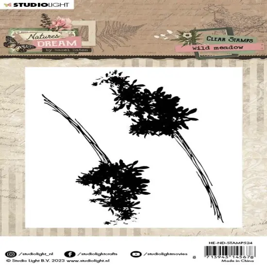 Studio Light HEN Natures Dream Clear Stamp-Nr. 524, Wild Meadow {3}