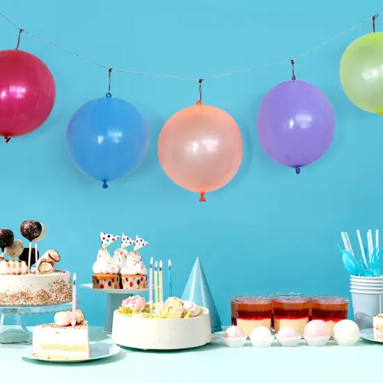 Wrapables Punching Balloons with Rubber Band Handles for Party Favors, Birthday Parties (Set of 21), Multicolor {3}