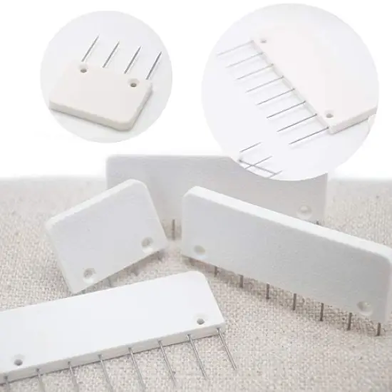 Knit Blocking Pins Kit,Knit Blocking Combs – Set of 25 Combs for Blocking Knitting, Crochet, Lace or Needlework Projects – Extra 100 T-pins – for use with Blocking Mats for Knitting Mat… {6}