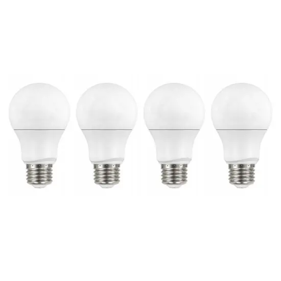 4Pk - Satco 9.5w 120v A19 LED Bulb E26 Medium Base 2700k Warm White - 60w-equiv {4}