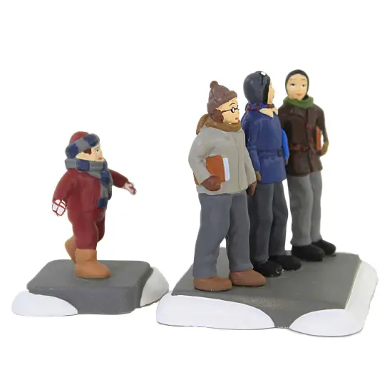 Department 56 Dept 56 a Christmas Story C'mon Guys Wait Up Christmas Figure White {3}