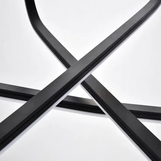 Dahlia 3 light in Black Flush mount {4}