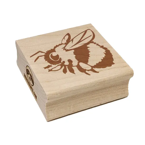 Cute Chubby Bumblebee Bee Insect Square Rubber Stamp for Stamping Crafting {7}