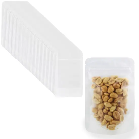 Spec101 Resealable Mylar Bags for Food Storage 50pk Matte Plastic Standing Pouch {1}