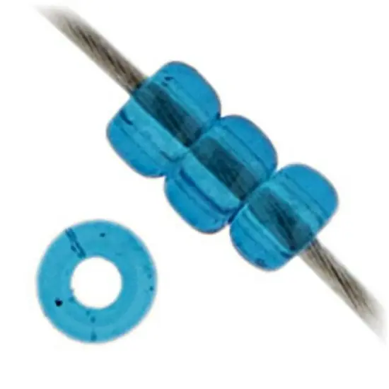 Miyuki 250g Transparent Round Seed Beads, 11/0 Capri Blue #149 {2}