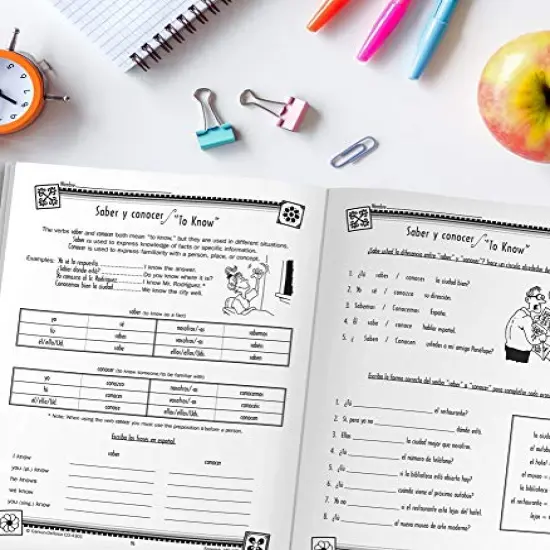 Skills for Success Spanish Workbook Grades 6-12 , Middle School and High School Vocabulary Building, Grammar Practice for Homeschool or Classroom (128 pgs) {5}