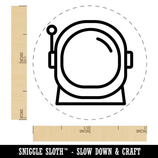 Astronaut Helmet Icon Rubber Stamp for Stamping Crafting Planners {1}