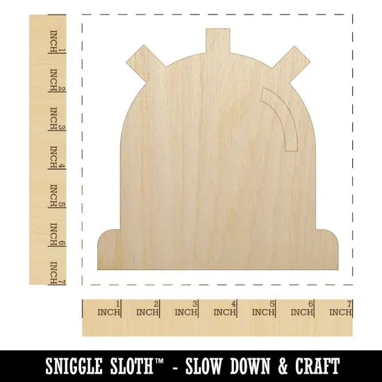 Siren Police Fire Law Enforcement Unfinished Wood Shape Piece Cutout for DIY Craft Projects {1}