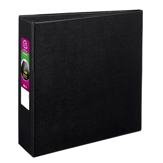 Avery Durable 3 Ring Binder, 3" Slant Rings, 1 Black Binder (27650) {1}