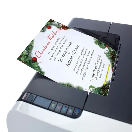 Great Papers! Pine and Pearl Holiday Letterhead, Invitations and Announcements, Printer Friendly, 8.5"x11", 50 Pack {5}