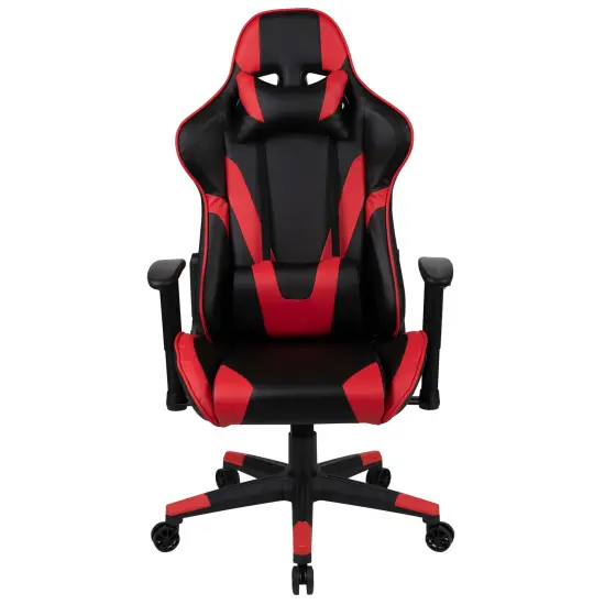Emma and Oliver Z200 Gaming Chair Racing Office Ergonomic Computer PC Chair with Reclining Back Red {3}