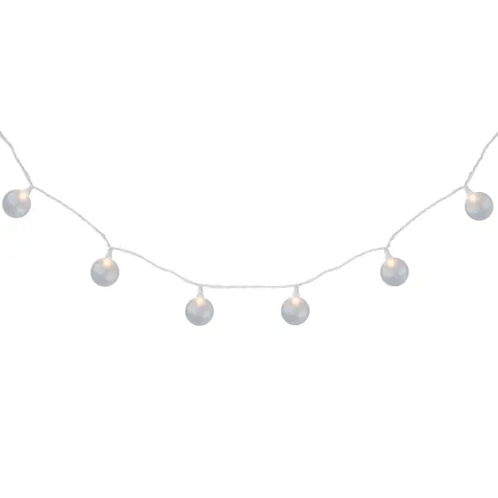 Northlight Golf Ball Patio Light Set - 6' White Wire - 10ct {5}