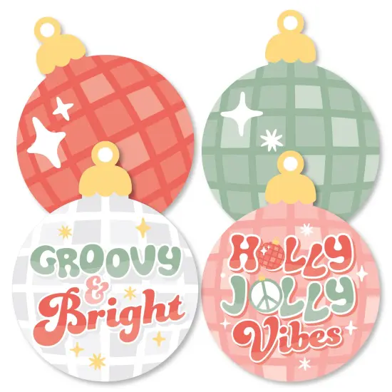 Big Dot of Happiness Groovy Christmas - Disco Ball Ornaments Decorations DIY Pastel Holiday Party Essentials - Set of 20 {3}
