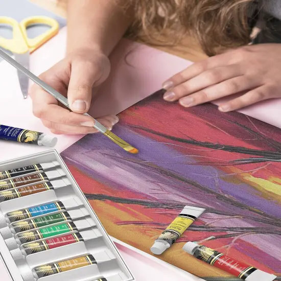 Acrylic Paint Set - 12 x 12ml Tubes - Lightfast - Heavy Body {4}