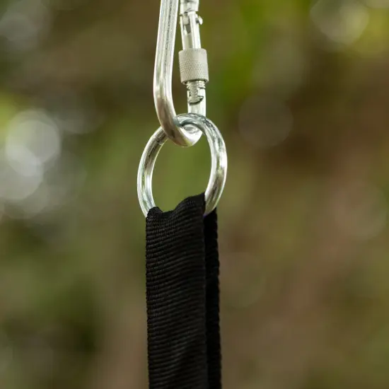 Indoor and Outdoor Patio Playground Kids Fun Hanging Mesh Fabric Tree Swing with Adjustable Strap Blue {5}