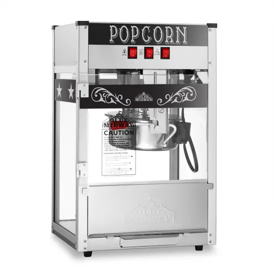 Olde Midway Commercial Popcorn Machine Maker Popper with 8-Ounce Kettle {1}