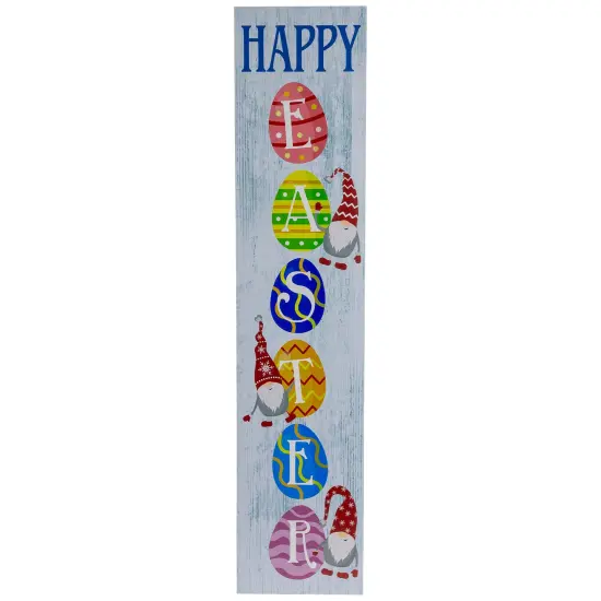 Northlight Gnome Happy Easter Porch Board Sign - 35.75" Blue {3}