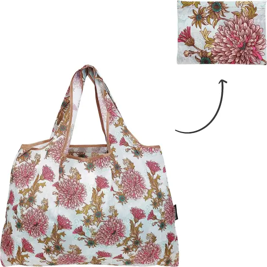 Wrapables Large Foldable Tote Nylon Reusable Grocery Bag, 3 Pack Vintage Bloom {5}