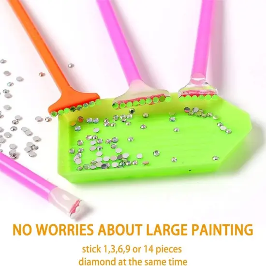 127 Pieces 5D Diamonds Painting Tools and Accessories Kits with Multiple Sizes Painting Pens,Diamond Painting Storage,Tray,Wax for Diamond Painting Art (127 Pieces) {5}