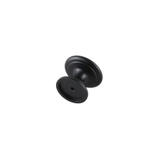 Kaid 1.2" Diameter Matte Black Mushroom Knob Multipack (Set of 10) {5}