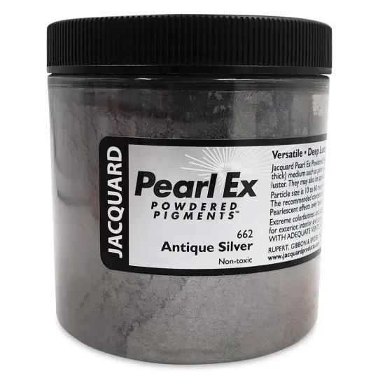 Jacquard Pearl-Ex Pigment - 4 oz, Antique Silver, Jar {1}