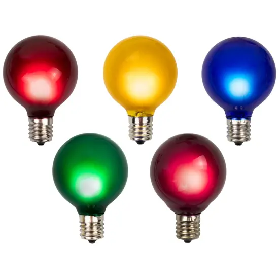 Northlight Satin Finish G50 Globe Christmas Replacement Bulbs - MultiColor - 10ct {1}