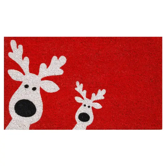 Calloway Mills Peeking Reindeer Doormat {1}