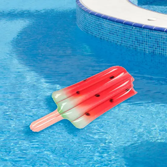 Northlight Watermelon Ice Pop Inflatable Swimming Pool Float - 59" Red {3}