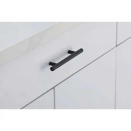 Quinn 4" Center to Center Matte Black Bar Pull Multipack (set of 10) {3}