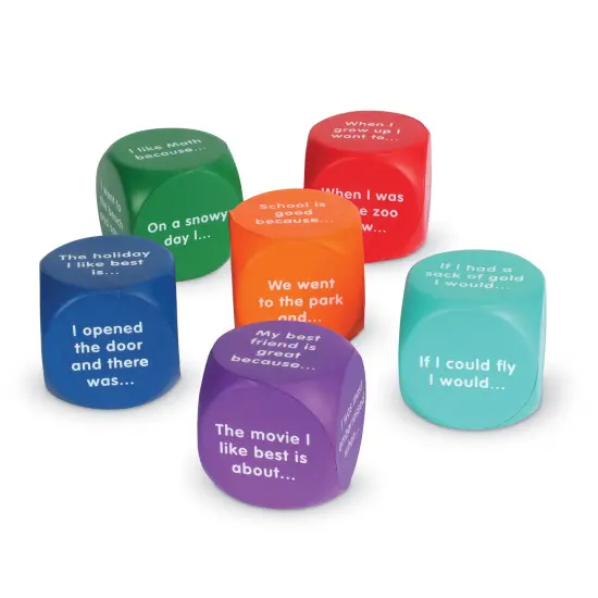 Writing Prompt Cubes, Set of 6 {3}