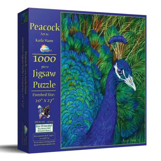 Sunsout Peacock 1000 pc Jigsaw Puzzle 26204 {3}