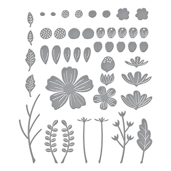 Spellbinders Etched Dies-Be Bold Blooms {2}