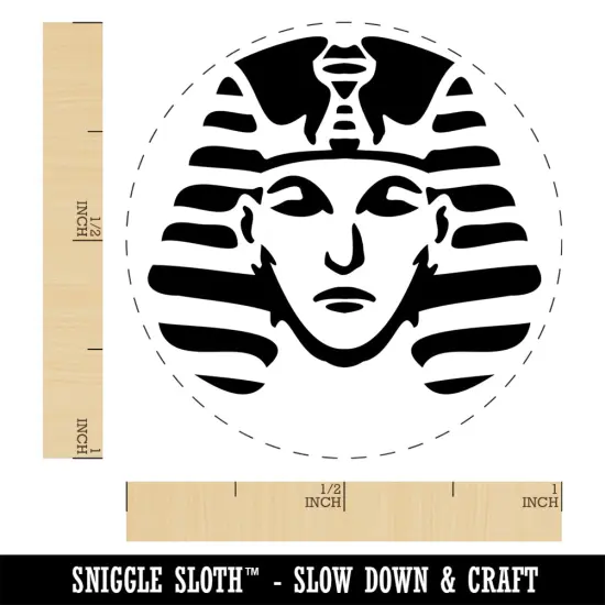 Ancient Egyptian Pharaoh with Crown Rubber Stamp for Stamping Crafting Planners {1}