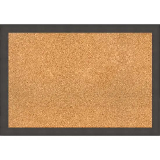 Blaine Narrow Framed Corkboard, Natural Cork Blaine Light Pewter {1}